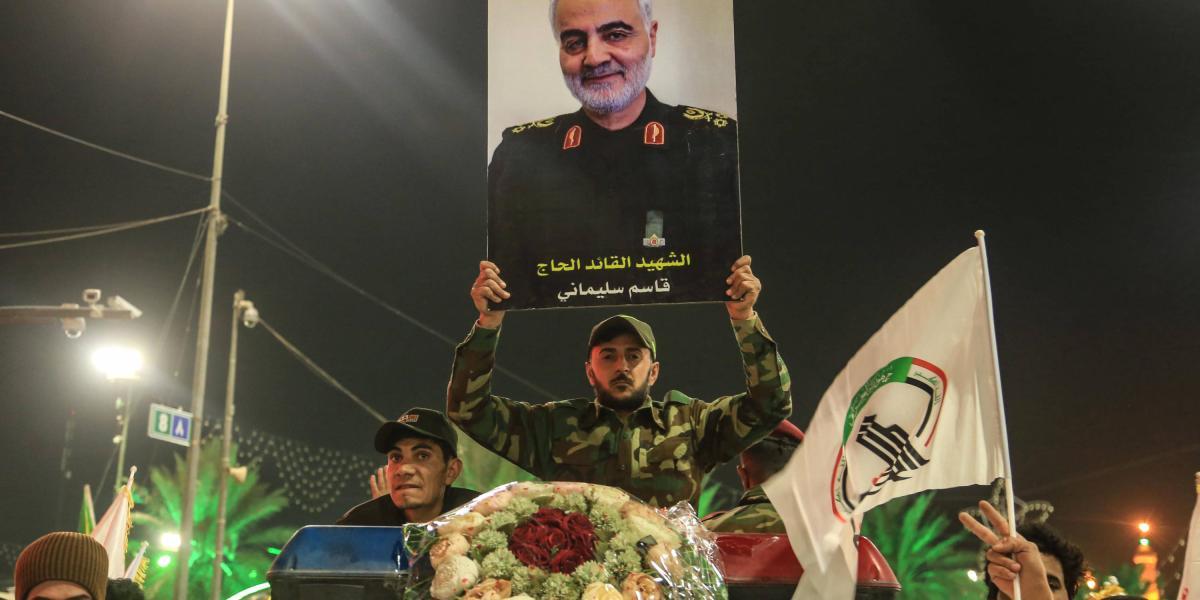 Manifestaciones por la muerte del general iraní Qaasem Soleimani.