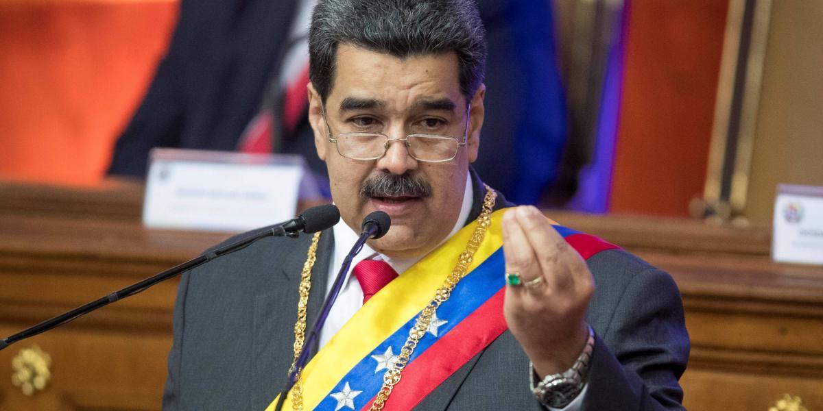 El presidente de Venezuela, Nicolás Maduro, ofrece este martes su Mensaje Anual de Memoria y Cuenta ante la Asamblea Nacional Constituyente (ANC), en el Palacio Federal Legislativo, en Caracas (Venezuela).