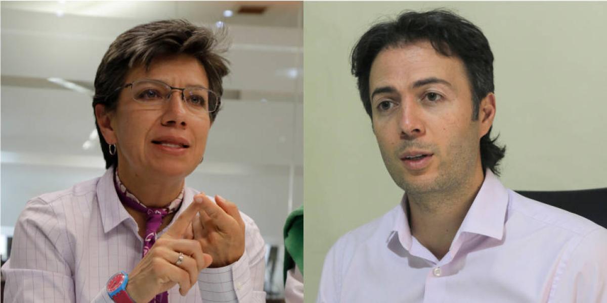 Claudia López, alcaldesa de Bogotá, y Daniel Quintero, alcalde de Medellín.
