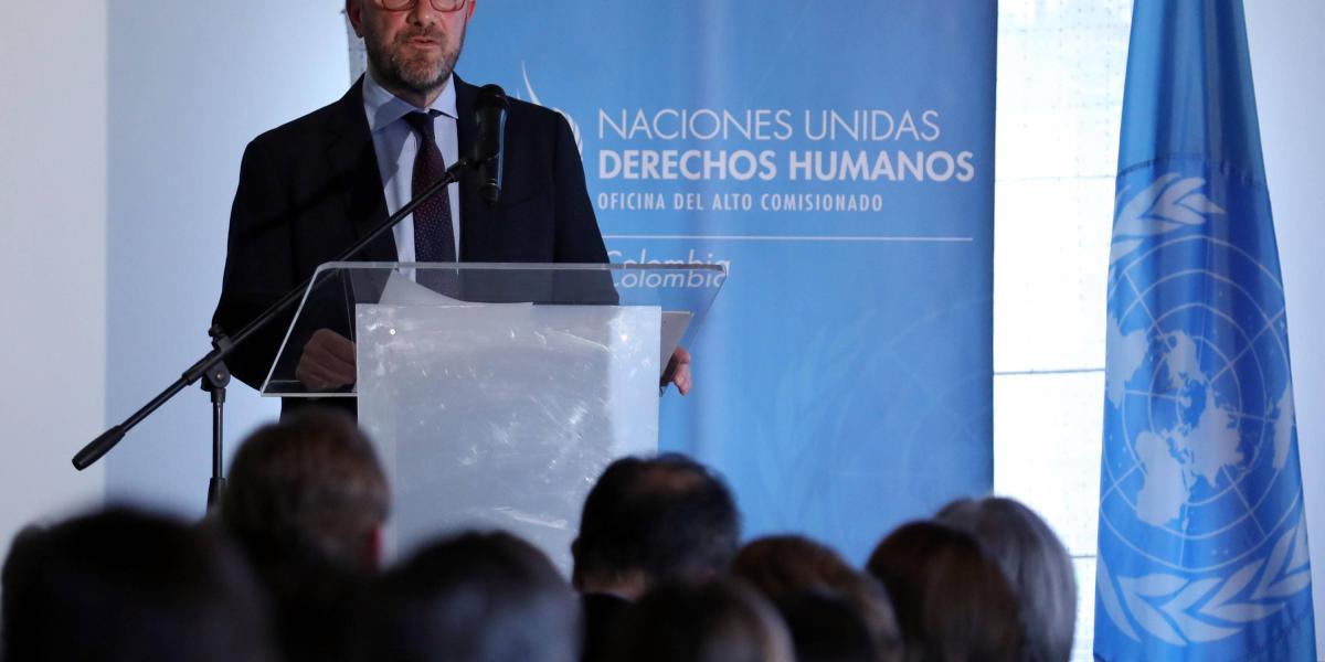 El representante en Colombia de la Oficina de la Alta Comisionada de la ONU para los Derechos Humanos (ACNUDH), Alberto Brunori.