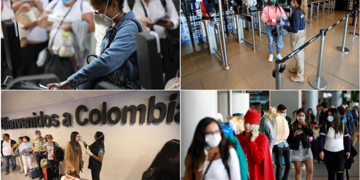 Ya se empezaron a implementar las medidas tomadas por Colombia con relación a los viajeros que llegan al país.

En el aeropuerto El Dorado, de Bogotá, son sometidos a pruebas y, en algunos casos, se les pide que se pongan en cuarentena.

Aquí le mostramos cómo avanzan esas jornadas.
