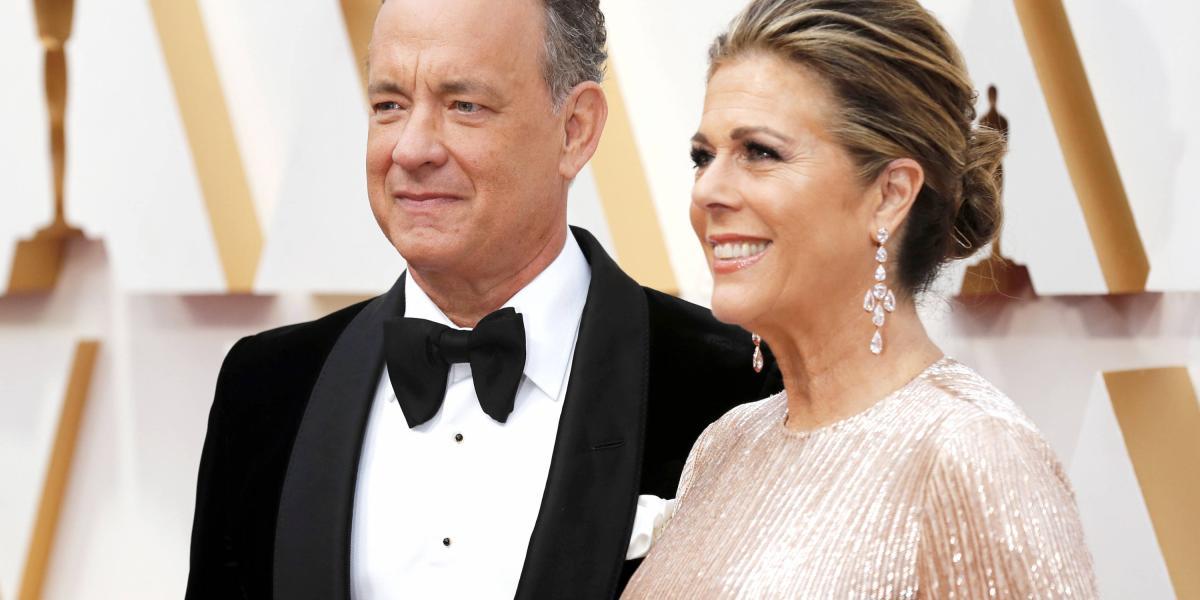 Tom Hanks y su esposa, Rita Wilson.