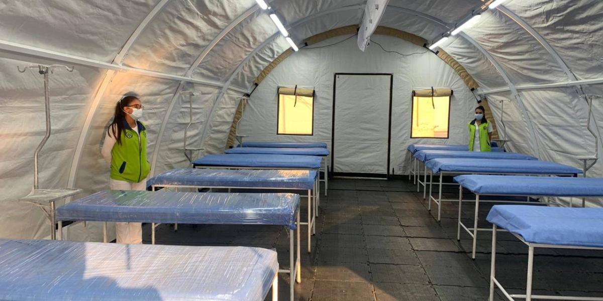 El Hospital Militar en Bogotá se prepara manejar el momento crítico del coronavirus.