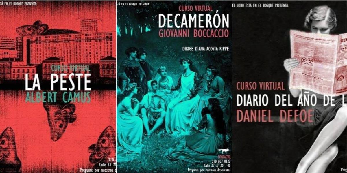 En cada taller se explorará una obra literaria: 'La Peste', de Albert Camus; 'El Decamerón', de Giovanni Bocaccio, y 'Diario del año de la peste', de Daniel Defoe.