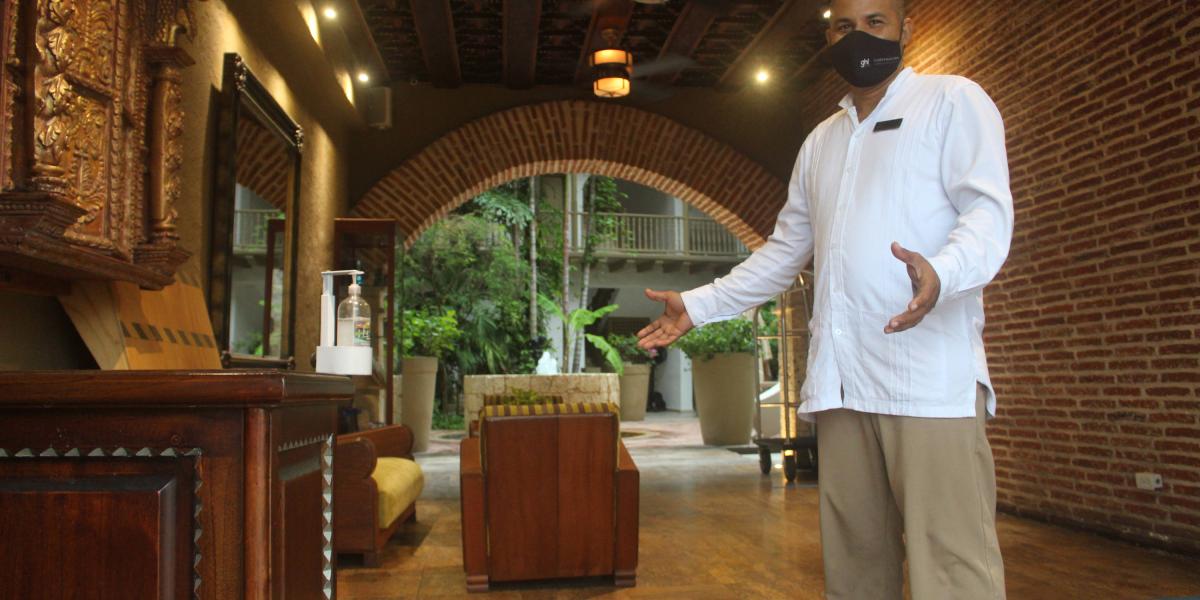 Con fuertes protocolos de bioseguridad, abrieron hoteles de Cartagena.