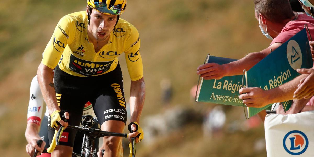 Primoz Roglic, más líder del Tour de Francia.