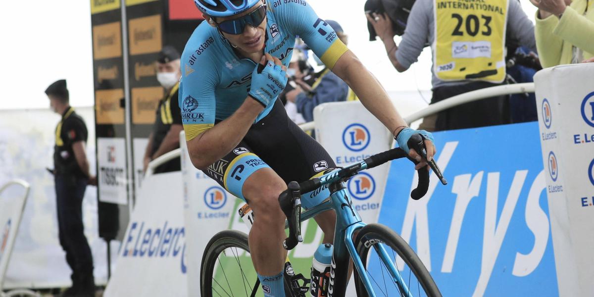 Miguel López, tercero en la general de Tour de Francia.