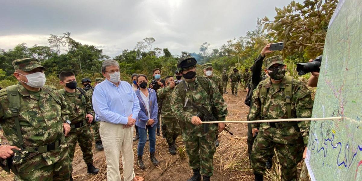 Sexta fase de la operación Artemisa, desarrollada por las Fuerzas Militares en el parque La Macarena, el pasado 3 de septiembre.