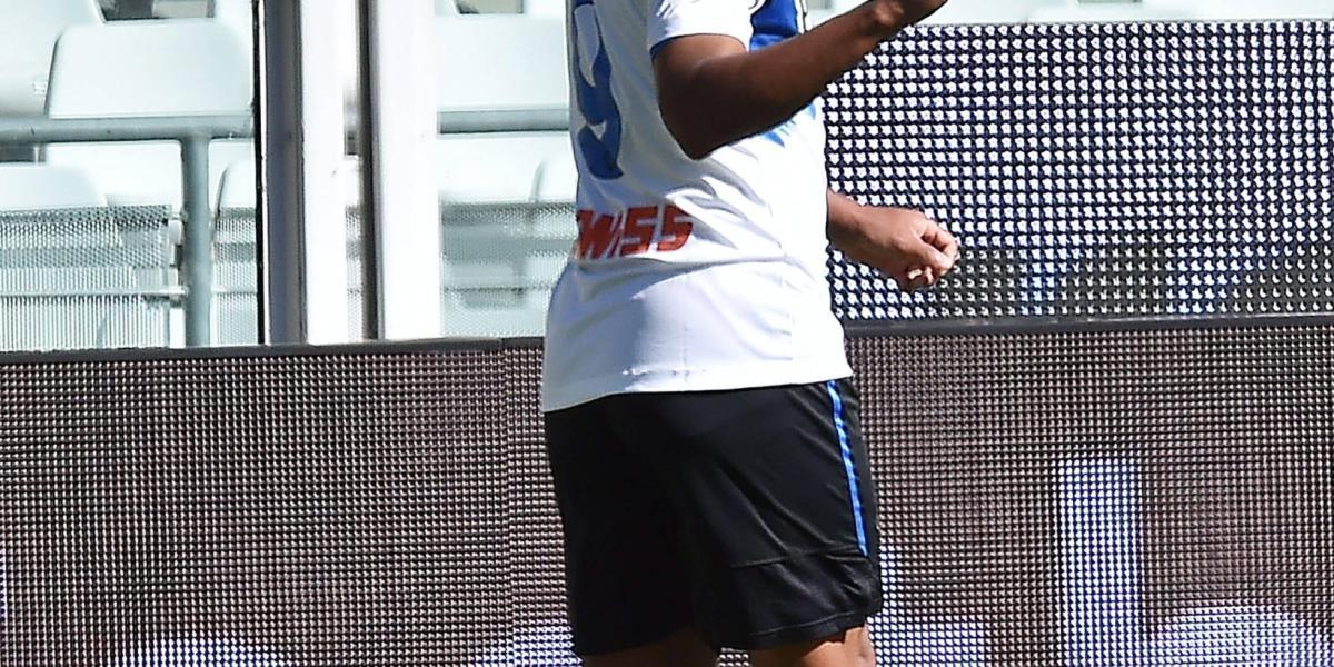Luis Fernando Muriel celebra su gol.