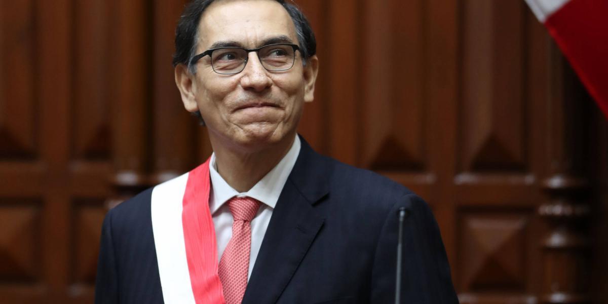 El presidente de Perú, Martín Vizcarra.