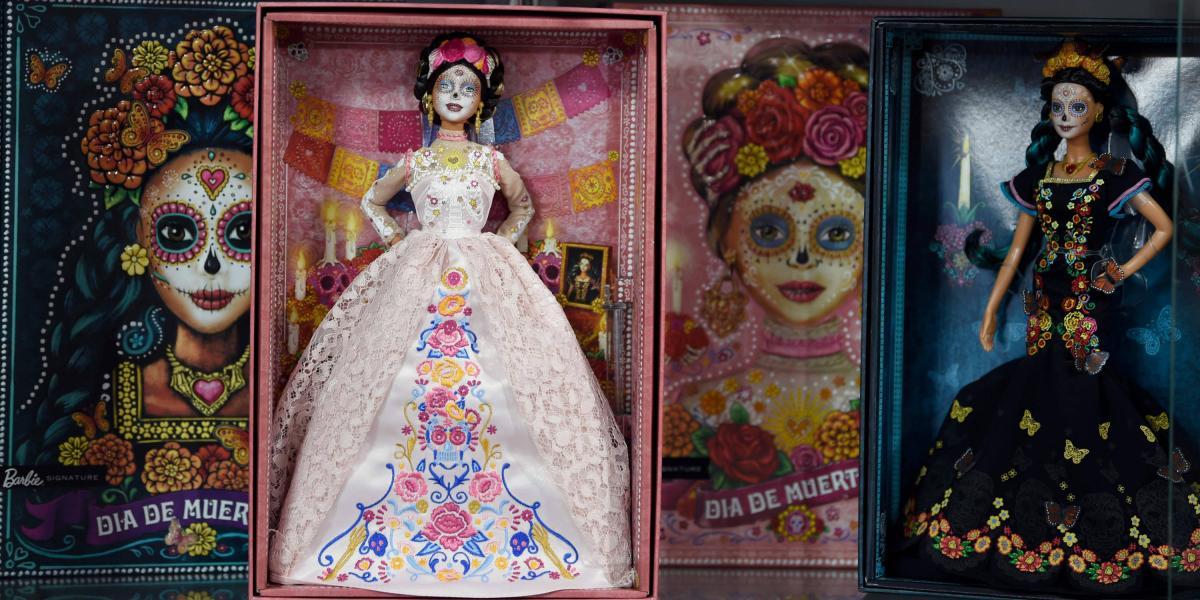 Muñeca Barbie del Día de los Muertos.