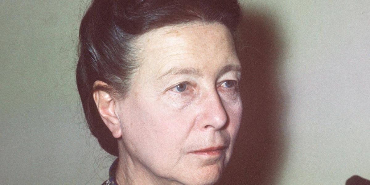 Simone de Beauvoir, filosofa y novelista.