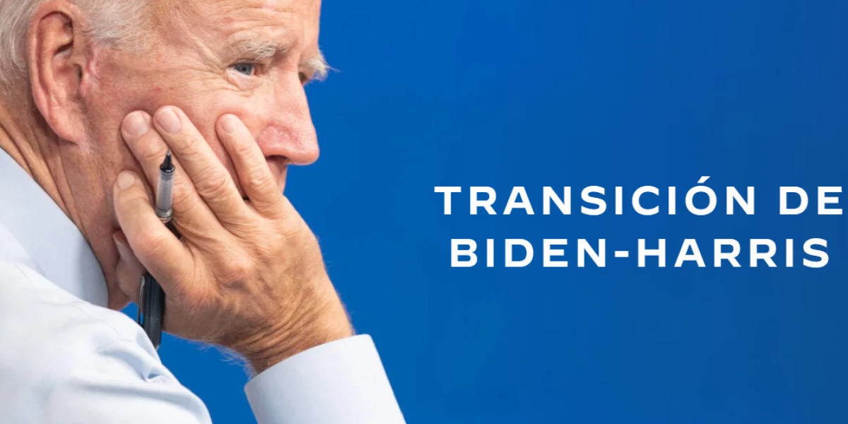 Página web de transición de Joe Biden.