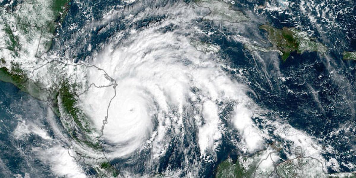 16 de noviembre toma satelital del ojo del huracán Iota.
