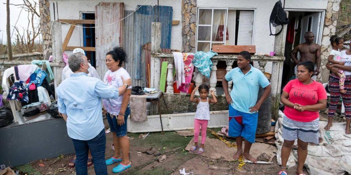 La isla de Providencia fue la más afectada por el huracán