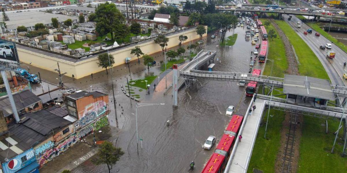 Lluvias en Bogotá este jueves 19 de noviembre