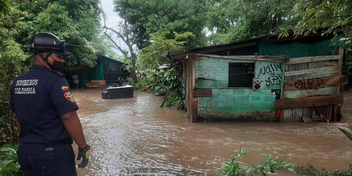 Siete viviendas fueron evacuadas el pasado 3 de diciembre debido a inundaciones y deslizamientos.