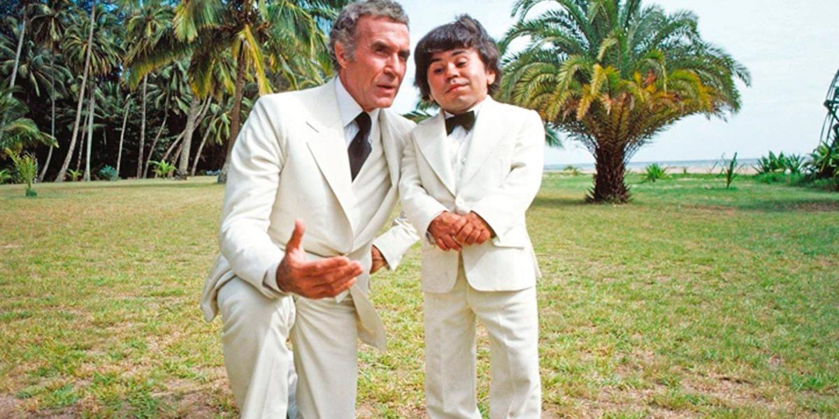 Ricardo Montalbán y Herve Villechaize, protagonistas de La isla de la fantasía en la década de los años 70.