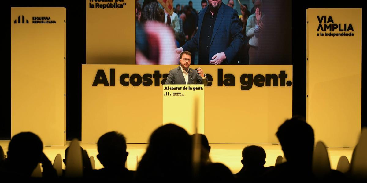 El presidente del Ejecutivo catalán en funciones y anterior vicepresidente, Pere Aragonés.