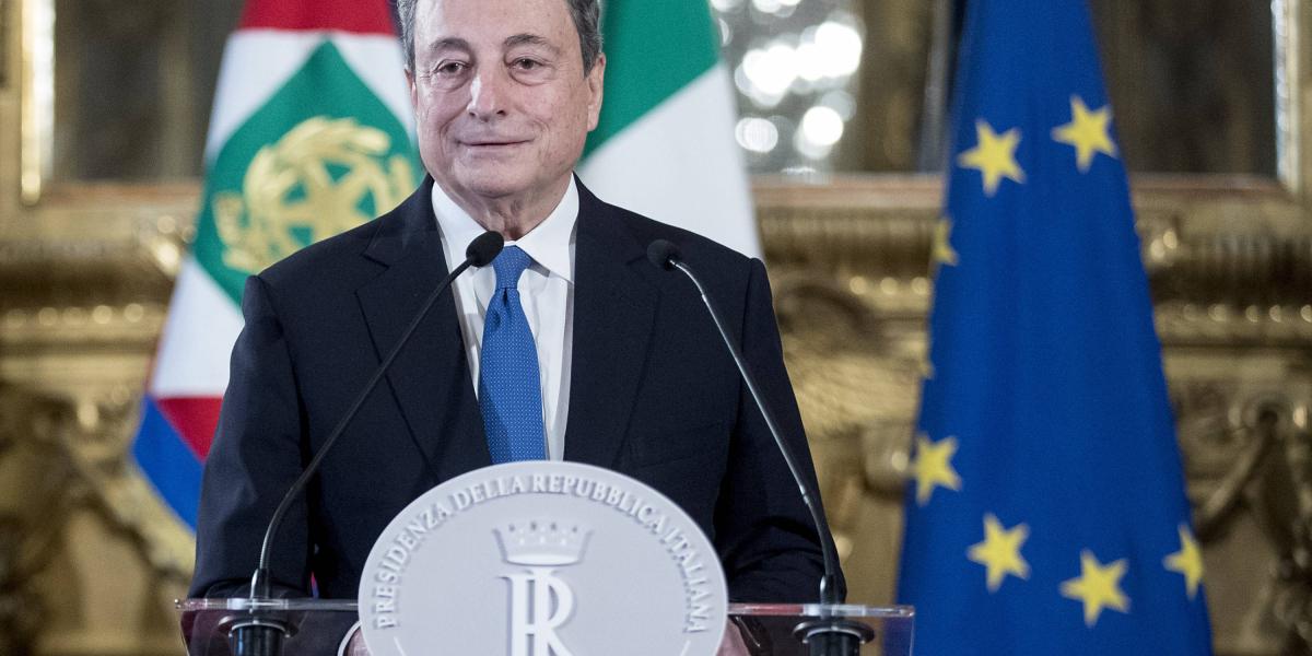 Mario Draghi aceptó formar un gobierno de unidad en Italia.