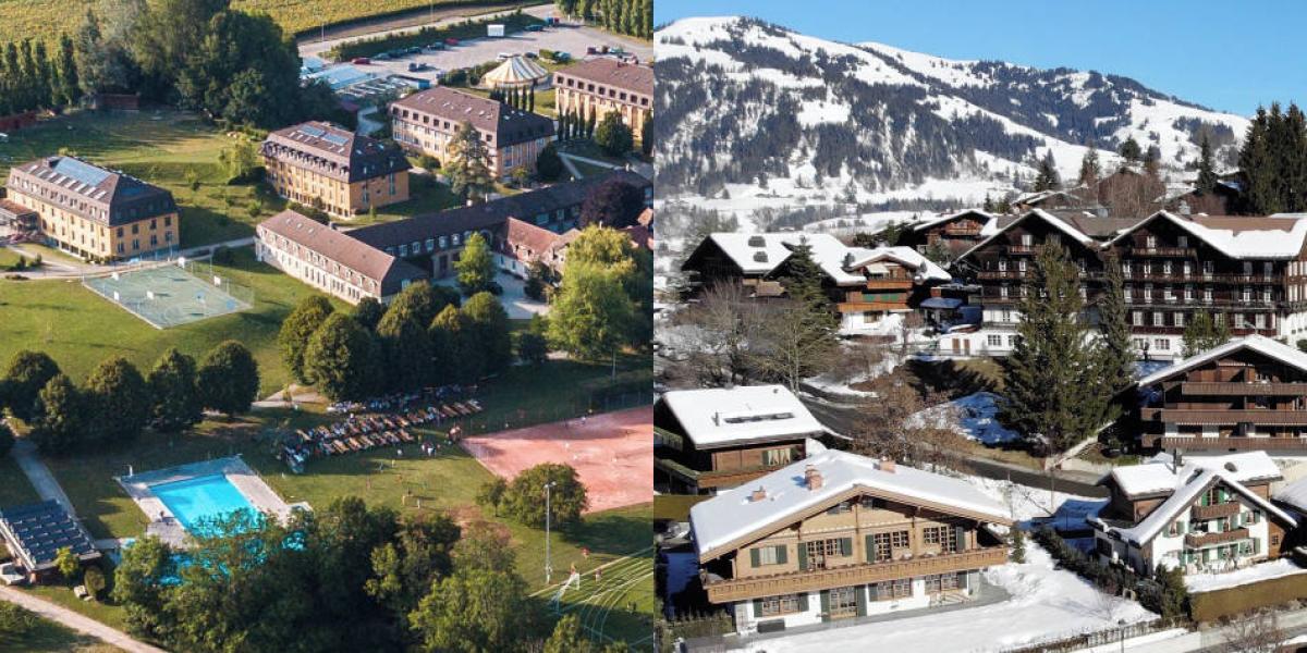 Vista de las instalaciones del Instituto en Rolle y Gstaad, Suiza.