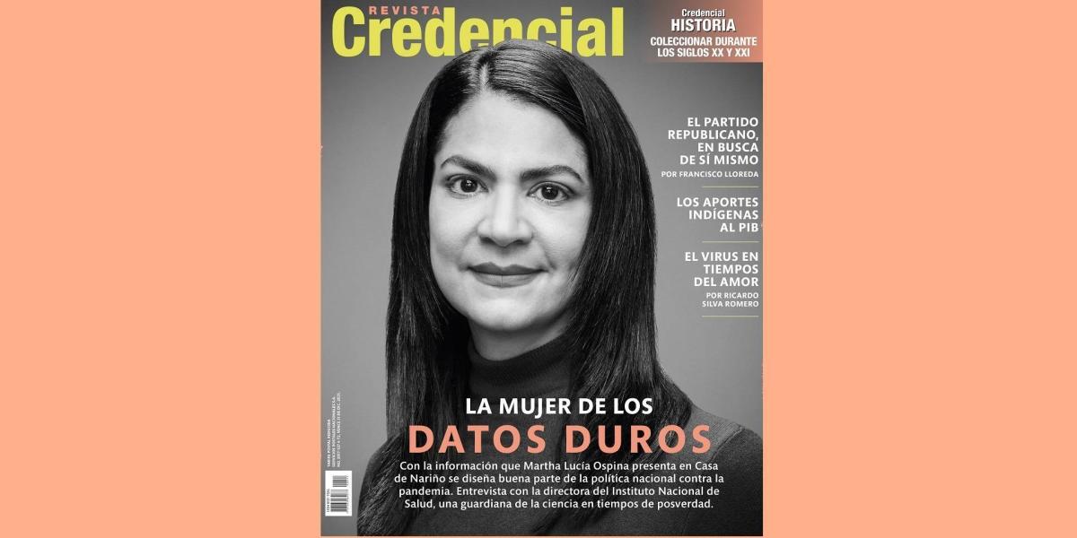 Portada de la revista Credencial con Martha Lucía Ospina, directora del Instituto Nacional de Salud.