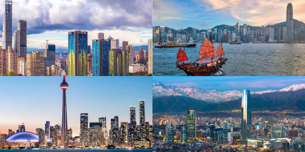 Bogotá, Hong Kong, Toronto y Santiago de Chile son algunas de las ciudades comparadas.