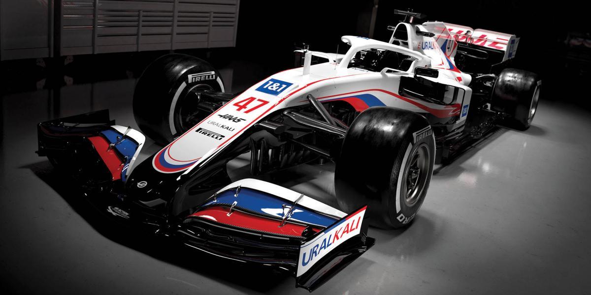 El carro de Haas para la Förmula 1 2021.