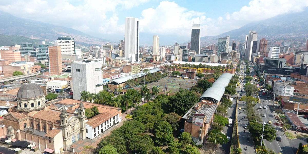 Panorámica del centro de Medellín.