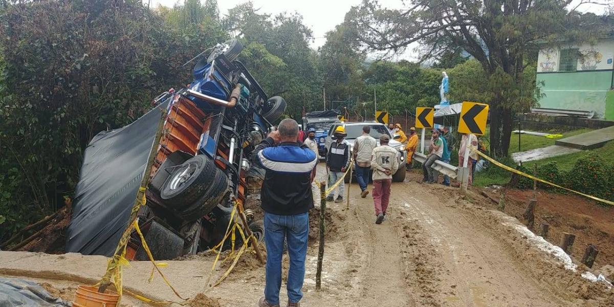 Accidente en Sonsón, Antioquia, no dejó heridos de gravedad.