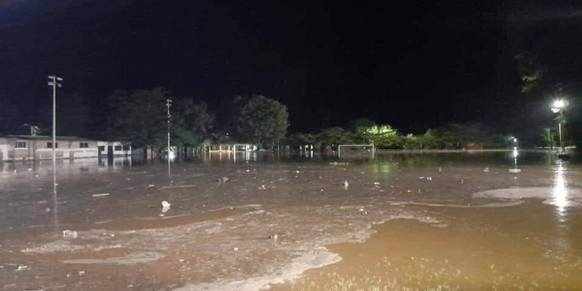 Aspecto de las afectaciones en tierras de Santa Marta.