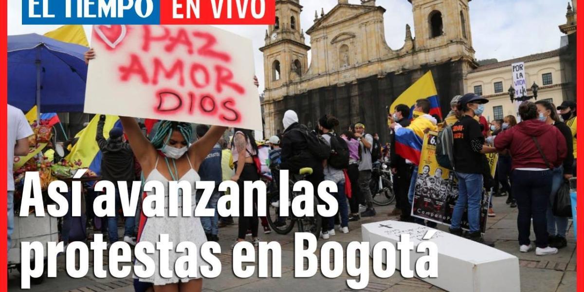 En vivo: Así avanzan las movilizaciones en Bogotá a esta hora