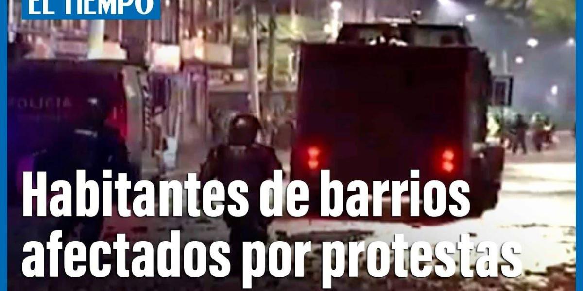 Vecinos del Portal Américas afectados por manifestaciones