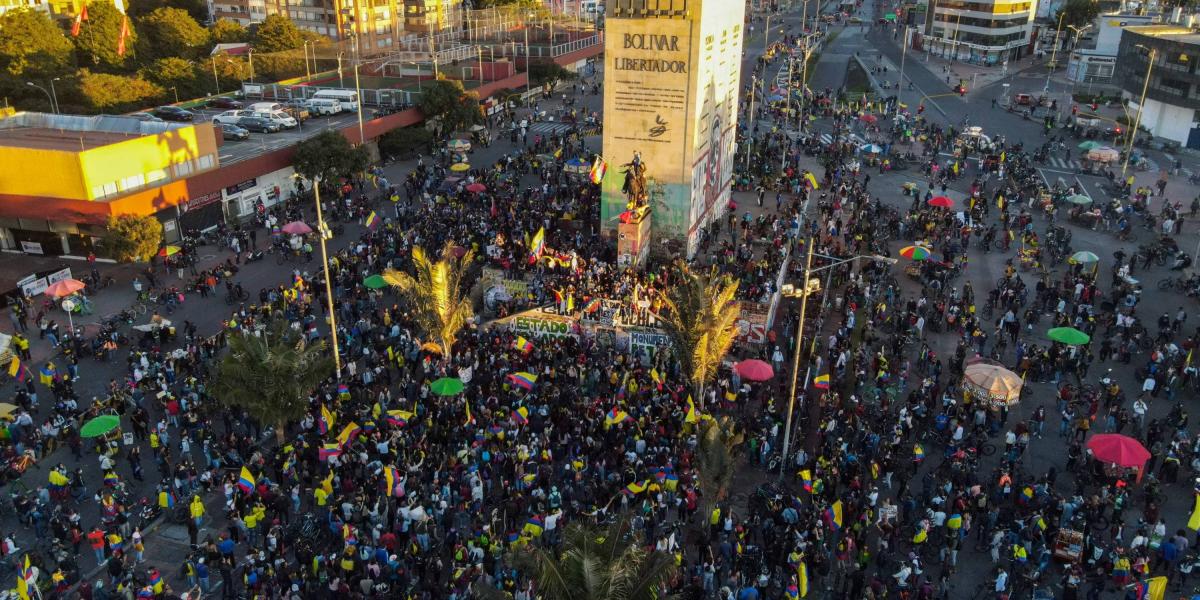 Según datos del Distrito, este punto ha llegado a tener cerca de 3.000 manifestantes en un día.