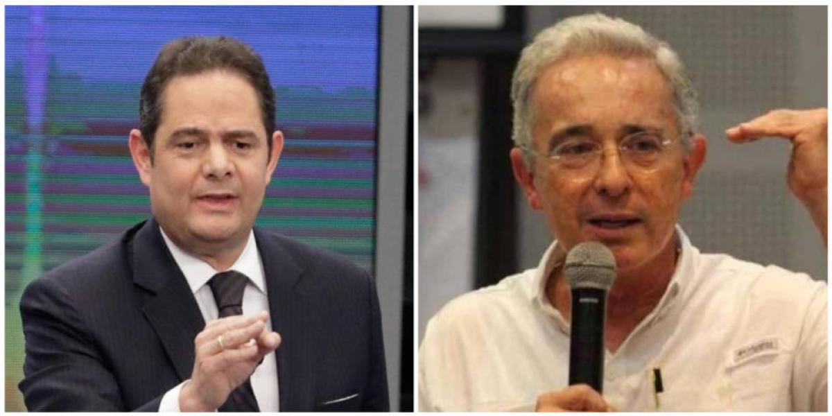 El exvicepresidente Germán Vargas Lleras y el expresidente y exsenador Álvaro Uribe Vélez.