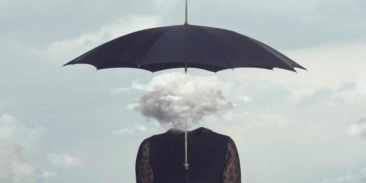 BBC Mundo: Dibujo de una mujer con una nube en la cabeza