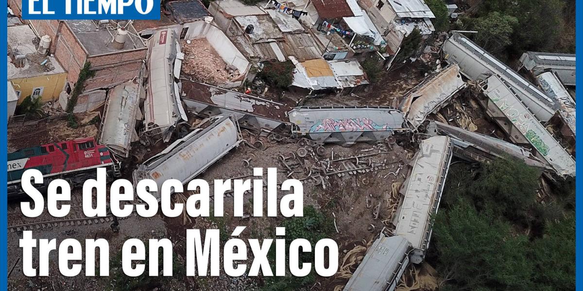 Un muerto y tres heridos al descarrilarse un tren de carga en México.