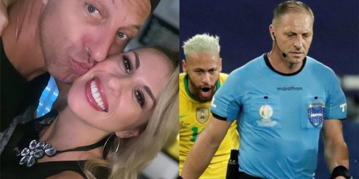 Hasta en Instagram de esposa de Pitana critican arbitraje con Colombia