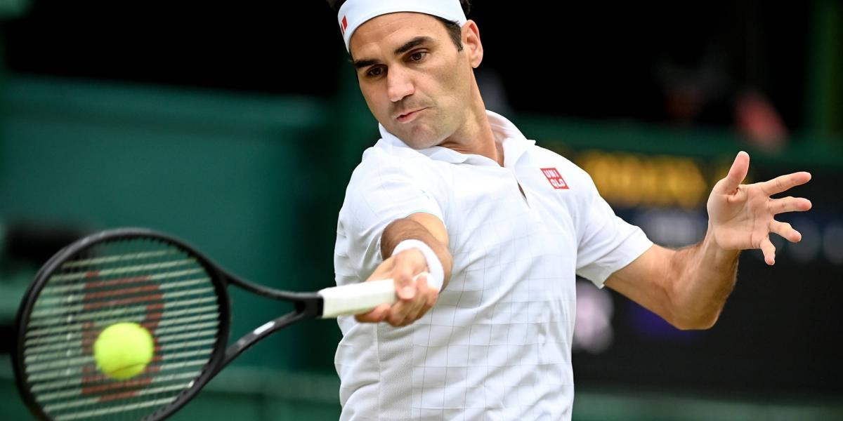Roger Federer en Wimbledon 2021