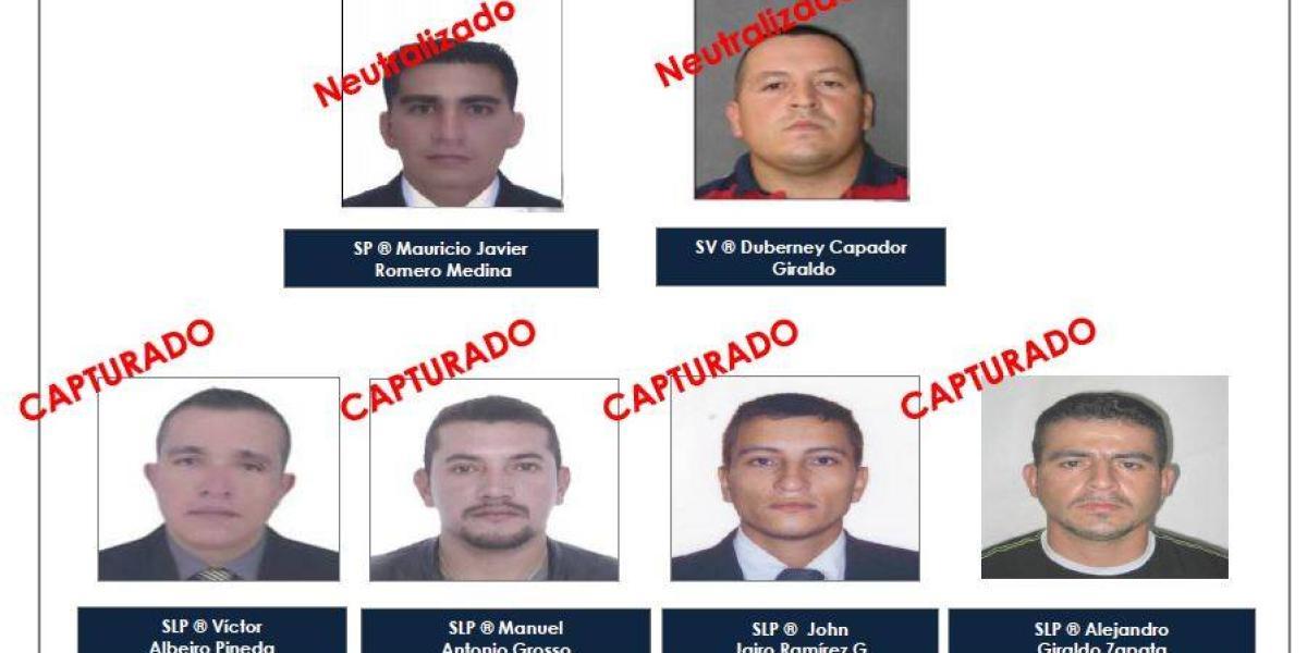 Ellos son seis de los exmilitares colombianos involucrados en asesinato en Haití.