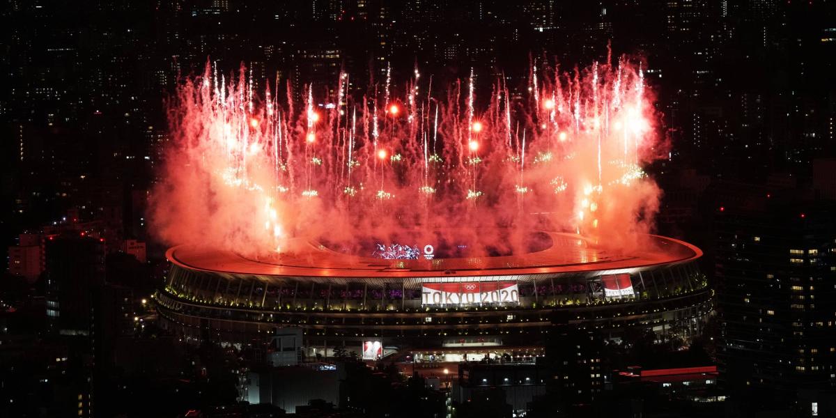 Inauguración oficial de los Juegos Olímpicos Tokio 2020.