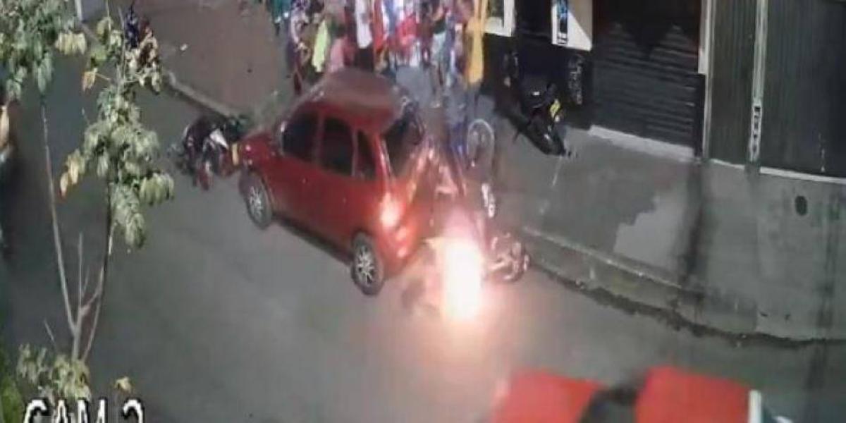 El accidente se presentó barrio San Pedro Alejandrino, en Ibagué, Tolima.