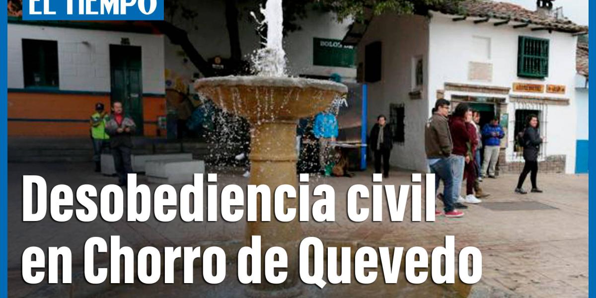 Comerciantes del Chorro de Quevedo se declararon en desobediencia civil.