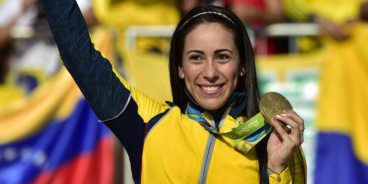 No contenta con lo hecha en Londres, la bicicrosista paisa revalidó su medalla de oro en los Juegos Olímpicos de Rio 2016.