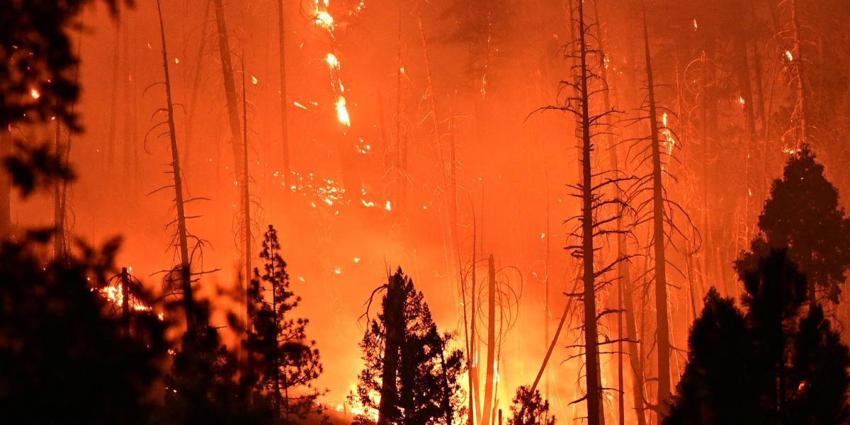 "Dixie" el incendio en California, lleva 88.000 hectáreas quemadas desde que se declaró el pasado 14 de julio.