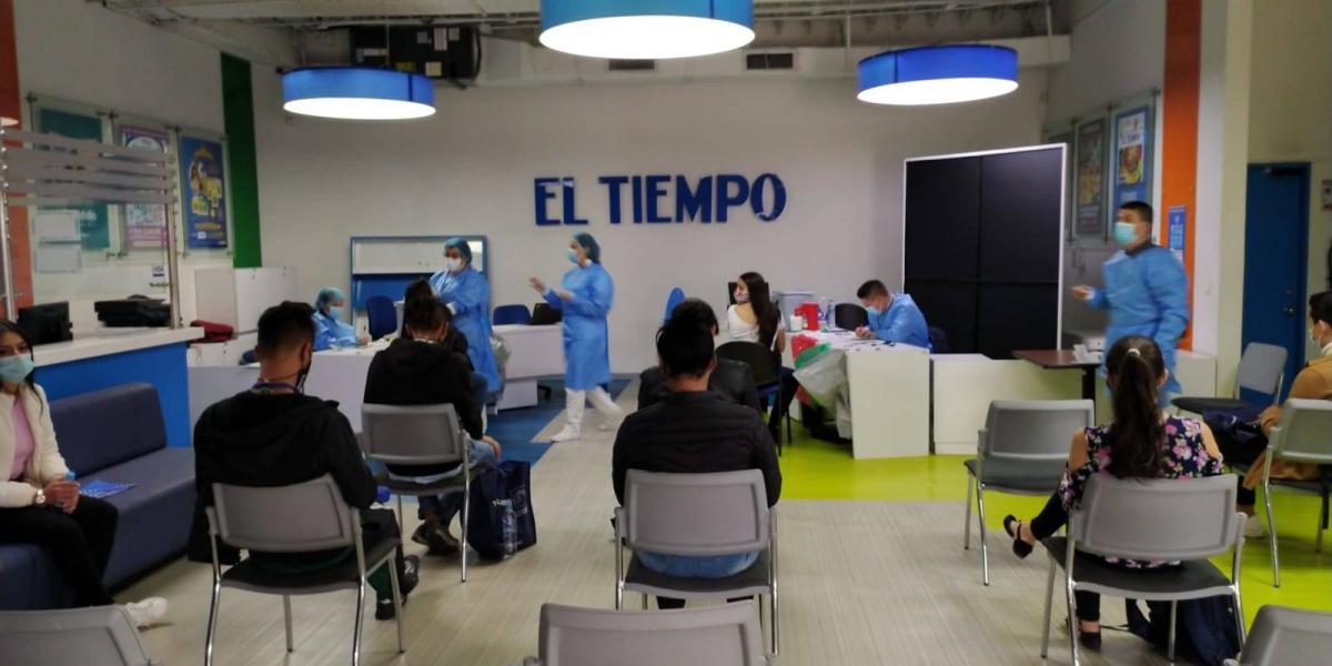 Vacunación en EL TIEMPO CASA EDITORIAL.