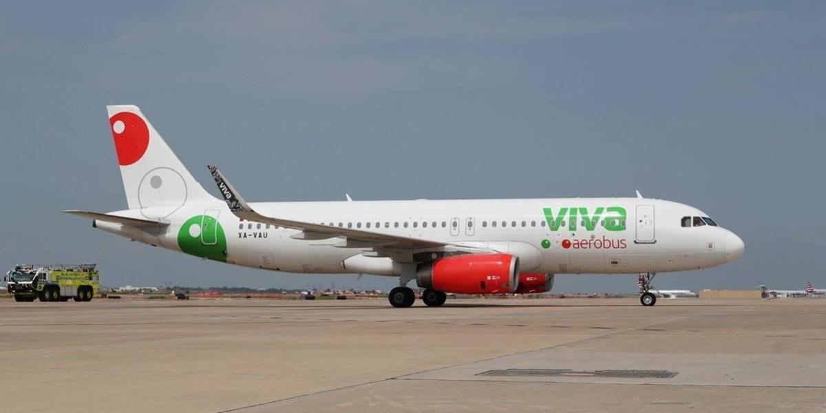 Avión de la flota de Viva Aerobus