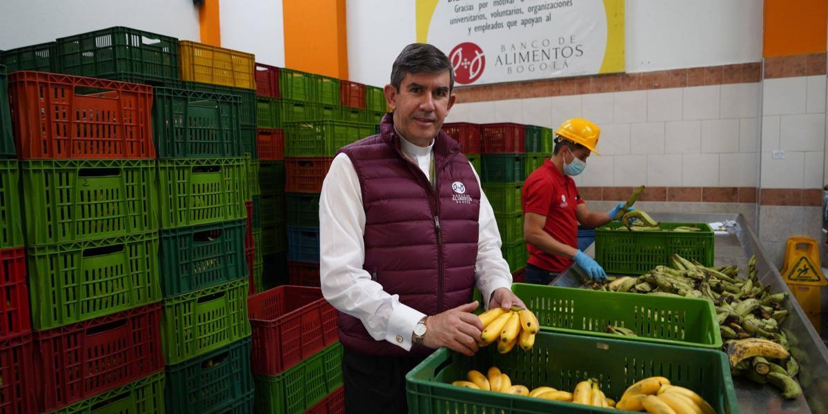 Padre Daniel Saldarriaga. director del Banco de Alimentos de Bogotá.