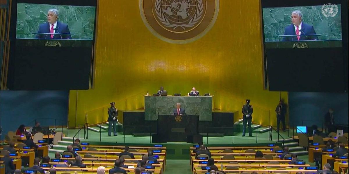 Intervención del Presidente Iván Duque ante la 76° Asamblea General de la ONU.