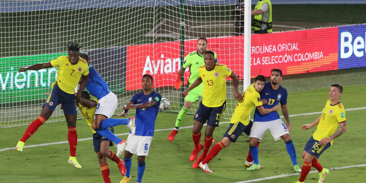 Colombia Brasil por eliminatoria mundialista en Estadio Metropolitano. Cero a Cero.